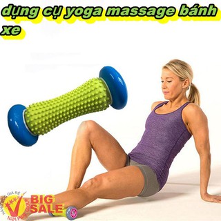 Dụng Cụ Yoga Massage Bánh Xe Tập Cơ Bắp Chân Kích Thích Lưu Thông Máu