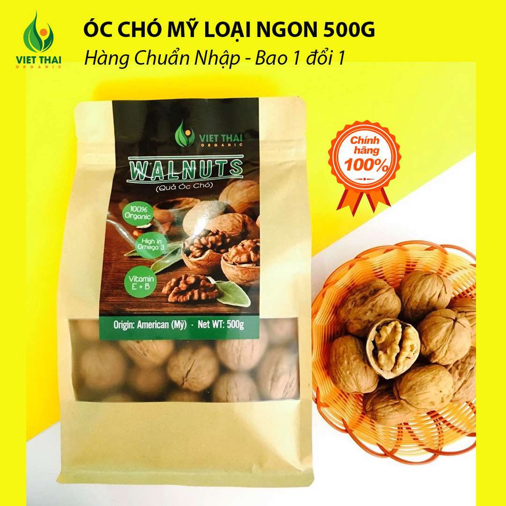 【HÀNG MỚI - NGON】500Gr Quả Óc Chó Mỹ Việt Thái Organic, Bao Đổi Trả! | BigBuy360 - bigbuy360.vn