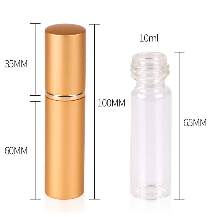 Chai chiết nước hoa Nhôm 2 lớp 10ml -chai rỗng