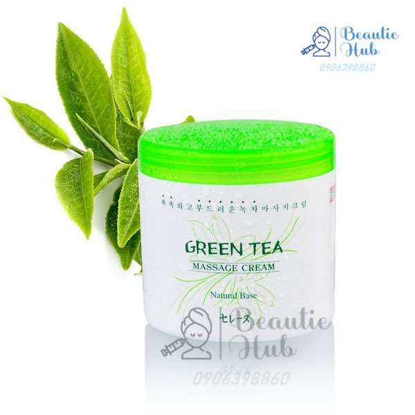 Kem Massage Trà Xanh MIRA Green Tea Massage Cream Hàn Quốc dùng trong spa