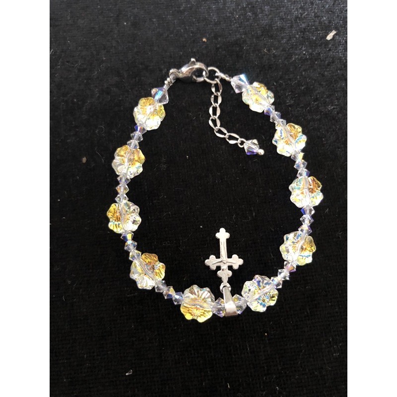 Vòng Tay Cỏ 4 Lá 8ly-Chuỗi 10 Kinh Phale Áo