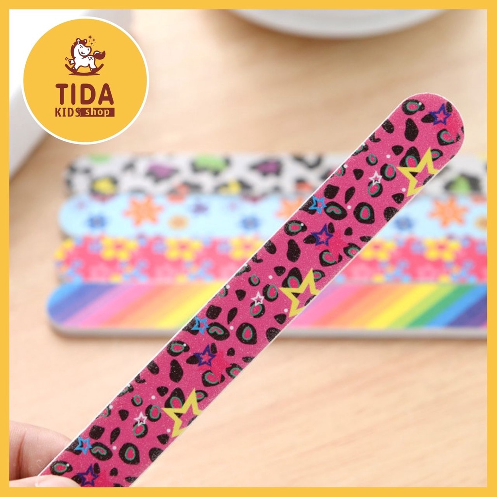 Dũa Móng Tay ⚡ HOT TREND ⚡Dũa Móng Tay Mini Hình Hoa Văn Xinh Xắn, Bền Đẹp, Đồ Gia Dụng TiDa Kids Shop