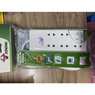 Ổ Cắm Điện Gongniu (6 Ổ 1 Công tắc dây dài 3M)