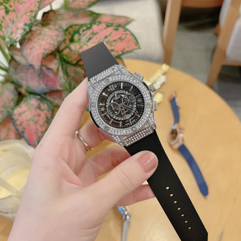 Đồng hồ nam nữ Hublot - đồng hồ unisex cặp đôi dây cao su có bảo hành 12tháng | BigBuy360 - bigbuy360.vn
