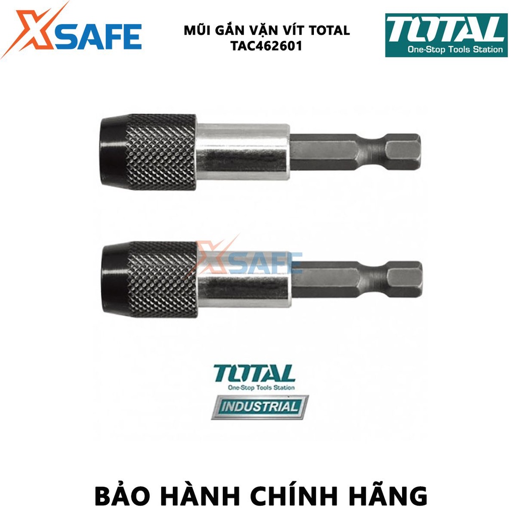 Mũi gắn vặn vít TOTAL TAC462601 size 60mm, kích thước 13cmx3cmx17cm, chất liệu thép, Cr-V, nhôm cứng cáp
