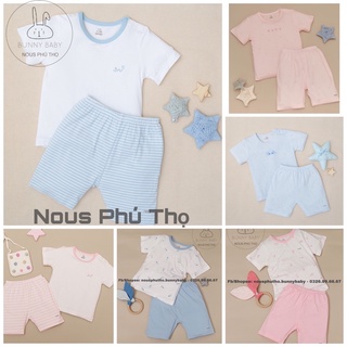 Bộ cộc Nous cài vai cho bé gái chất petit/ nu doux