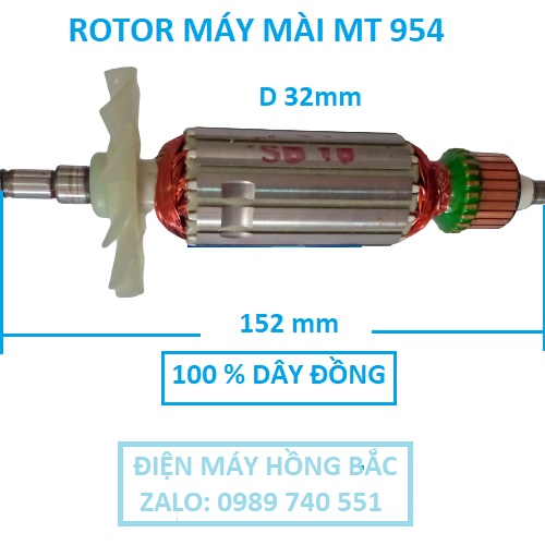 Rotor máy mài  MT 954 - dây đồng