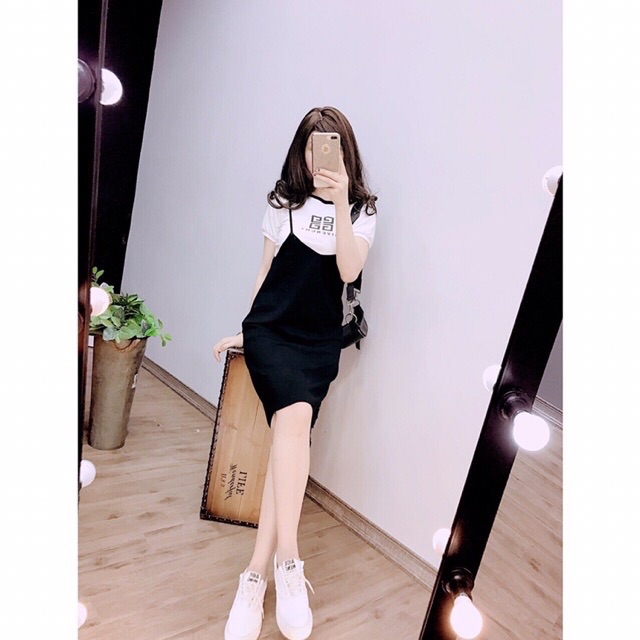 Set Áo Kèm Yếm Umi Mịn Cực Xinh