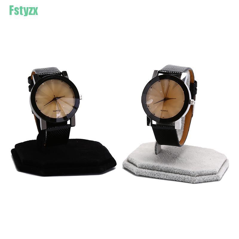 fstyzx 1pc velvet c type design bracelet bangle watch display rack stand jewelry holder