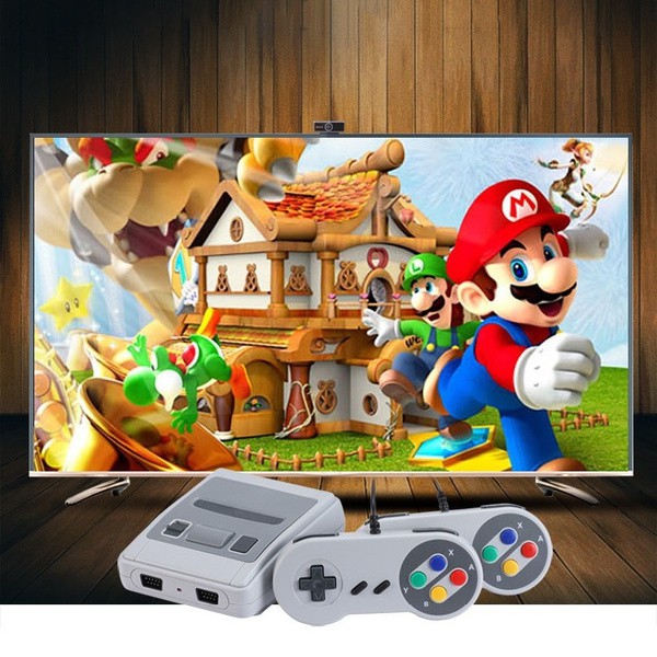 Máy Chơi Game 4 Nút HDMI NES 621 Trò - Máy Chơi Điện Tử 4 Nút SUPER MINI SFC (8Bit) kết nối với TV, chơi được 2 người