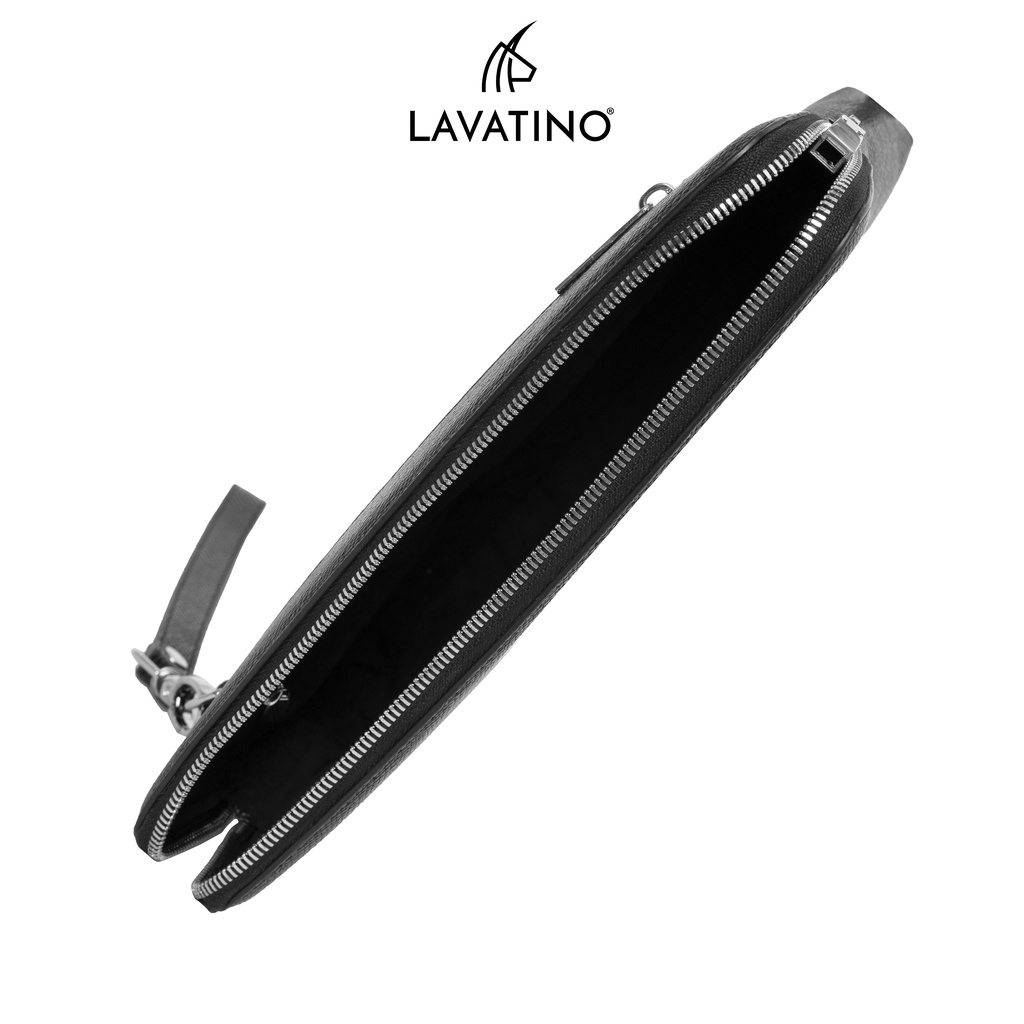 [Tặng Ví Card LUFY 04] Ví Nam Cầm Tay HENRY Clutch Da Bò Thật Cao Cấp Thiết Kế Sang Trọng Chính Hãng LAVATINO - CLB11