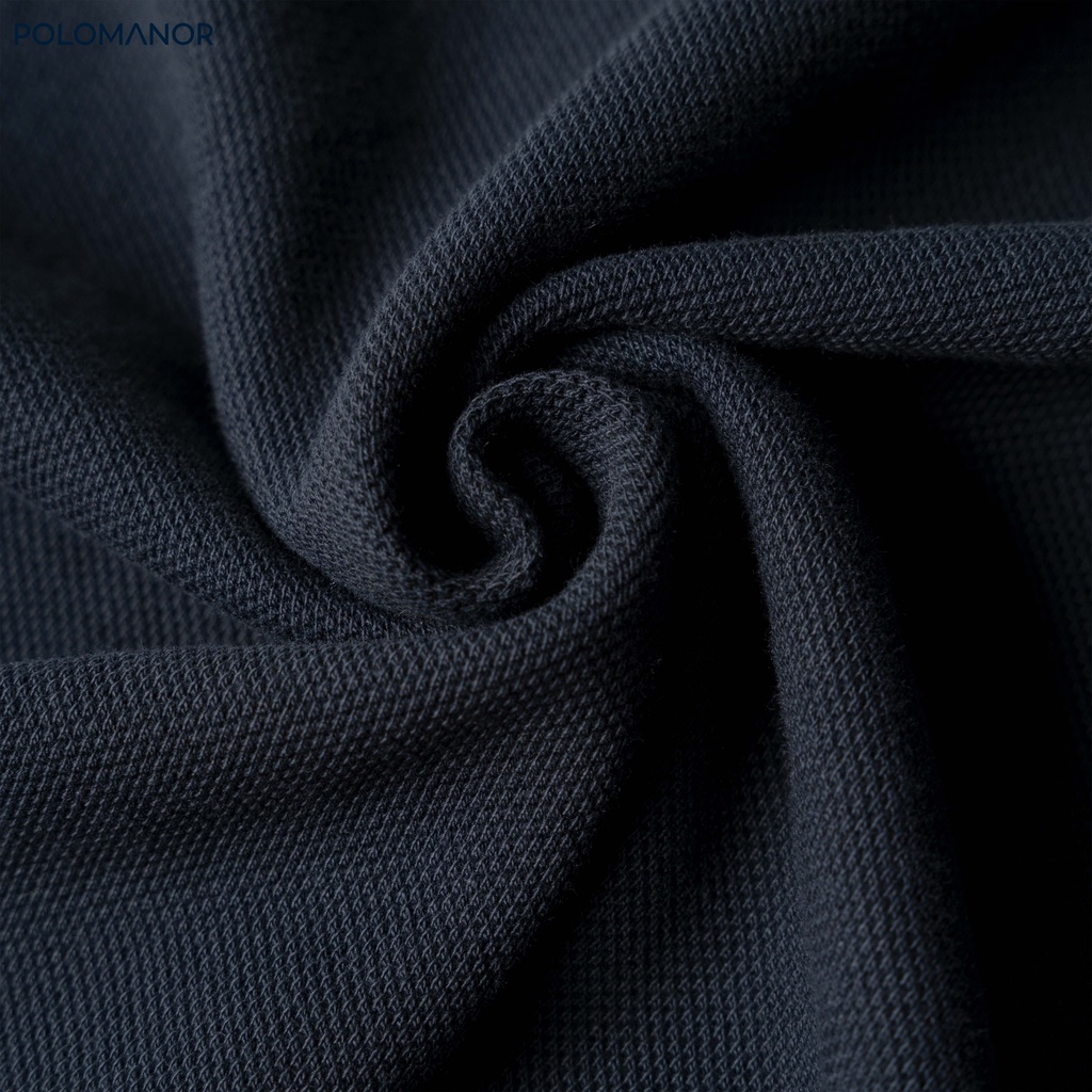 Áo Polo nam có cổ UGO-NAVY vải cá sấu cotton CMC, nam tính, thanh lịch, sang trọng - POLOMANOR