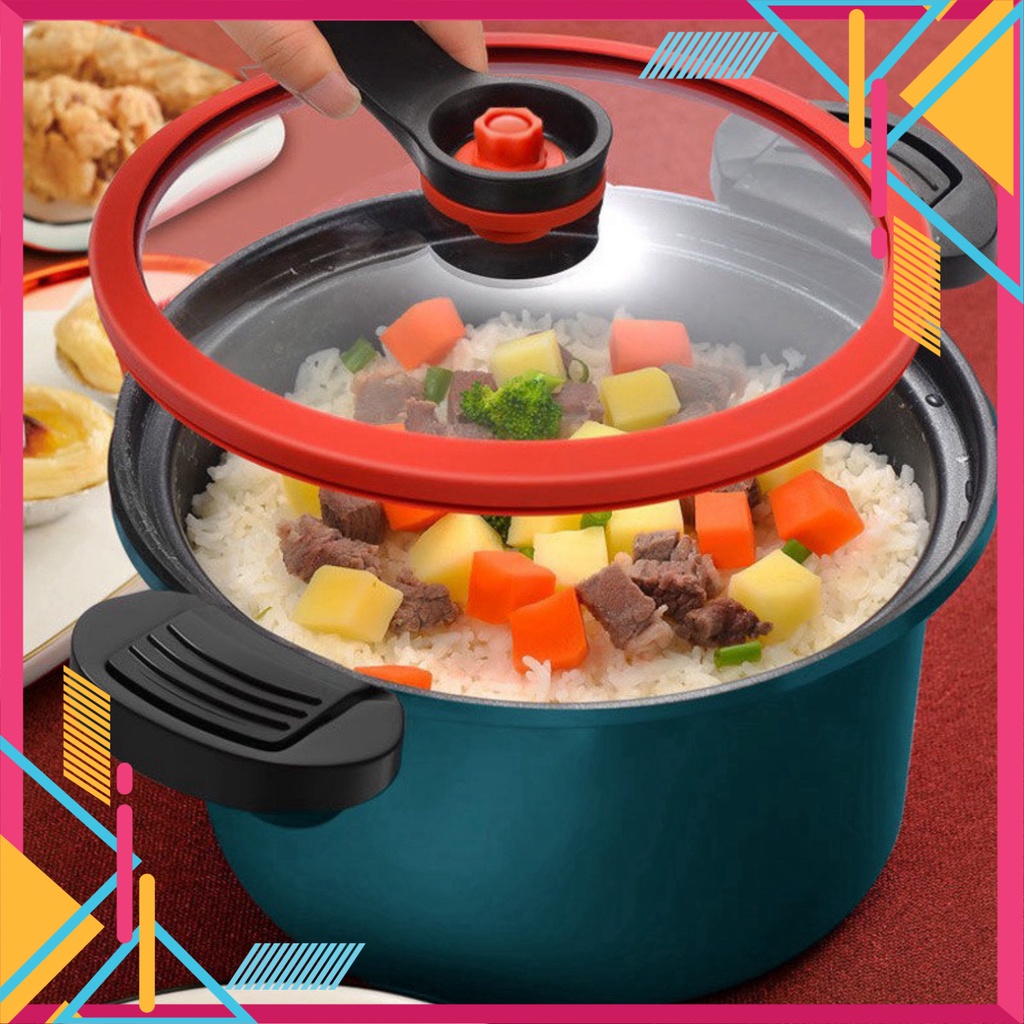 Nồi Áp Suất 24CM 💛 Chống Dính Dung Tích 3.5 Lít, Nấu Được Bếp Từ Kiểu Dáng Hàn Quốc DIR
