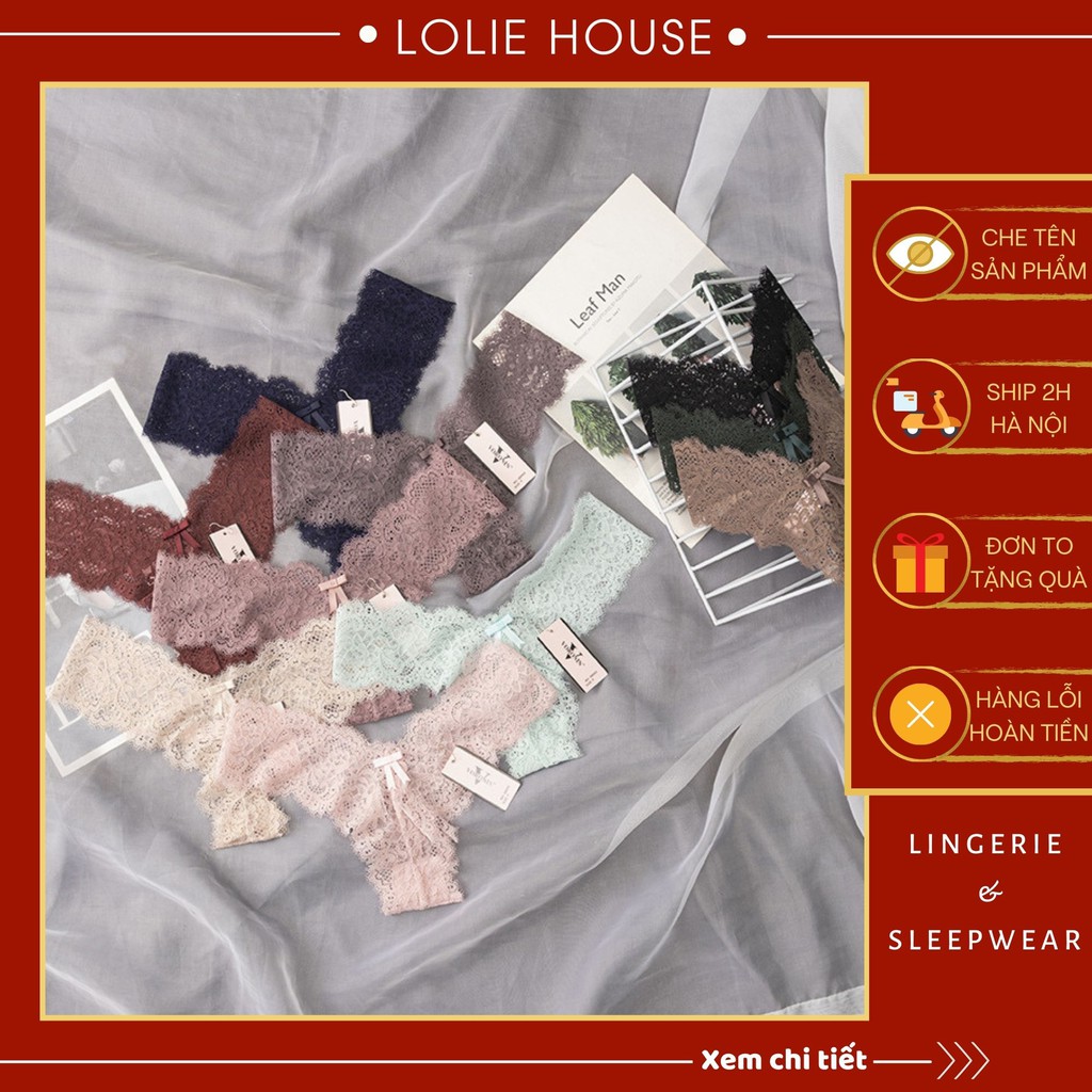 Quần lót ren lọt khe sexy chữ Y cao cấp gợi cảm nhiều màu cho nữ  LOLIE HOUSE - LK14
