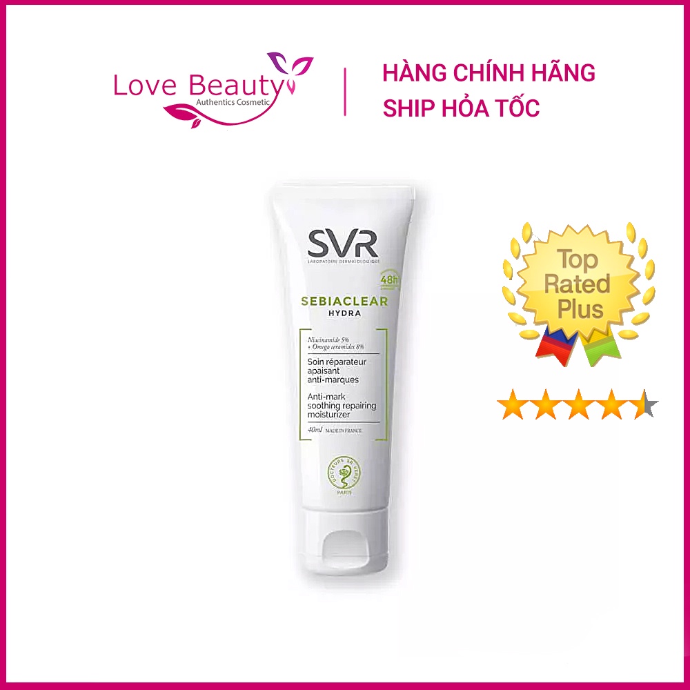 [Mã SKAMPUSH11 giảm 10% đơn 200k] Kem Dưỡng Ẩm Cho Da Dầu Mụn SVR Sebiaclear Hydra 40ml