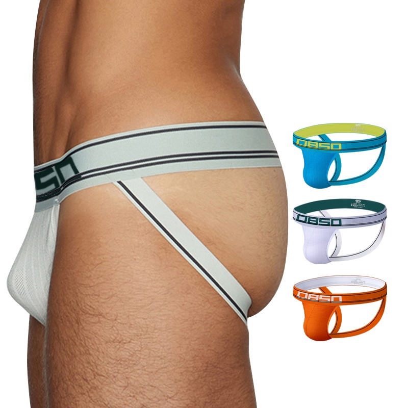 ORLVS Quần lót nam dạng dây hở mông gợi cảm màu trơn cho nam Bs3131