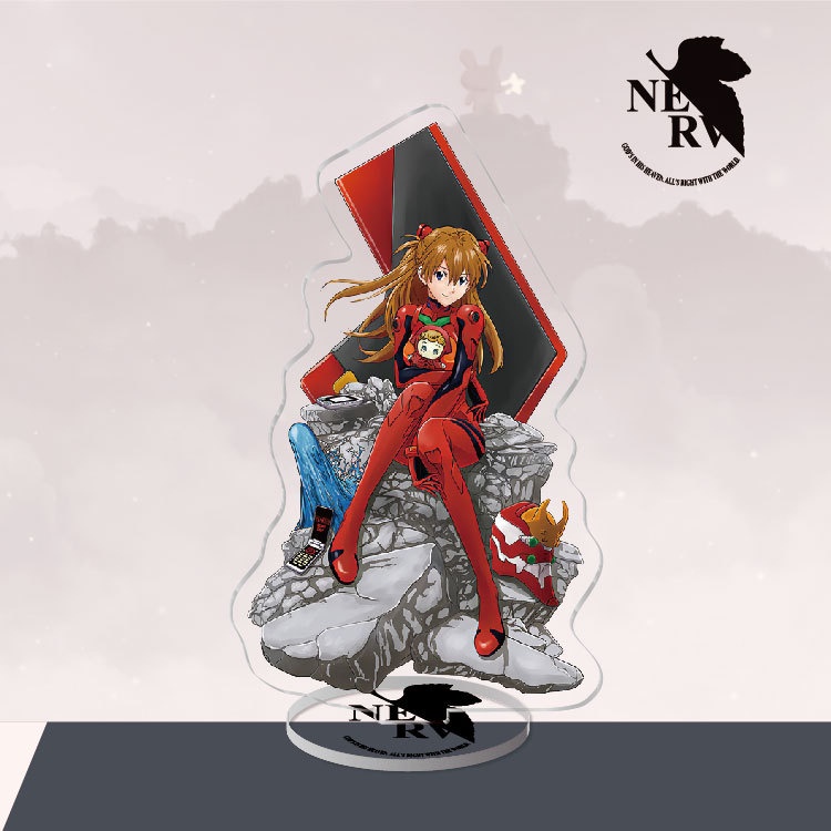 Standee IN HÌNH Shin Seiki Evangelion Tân thế kỉ Evangelion tượng acrylic anime mica chibi trưng bày