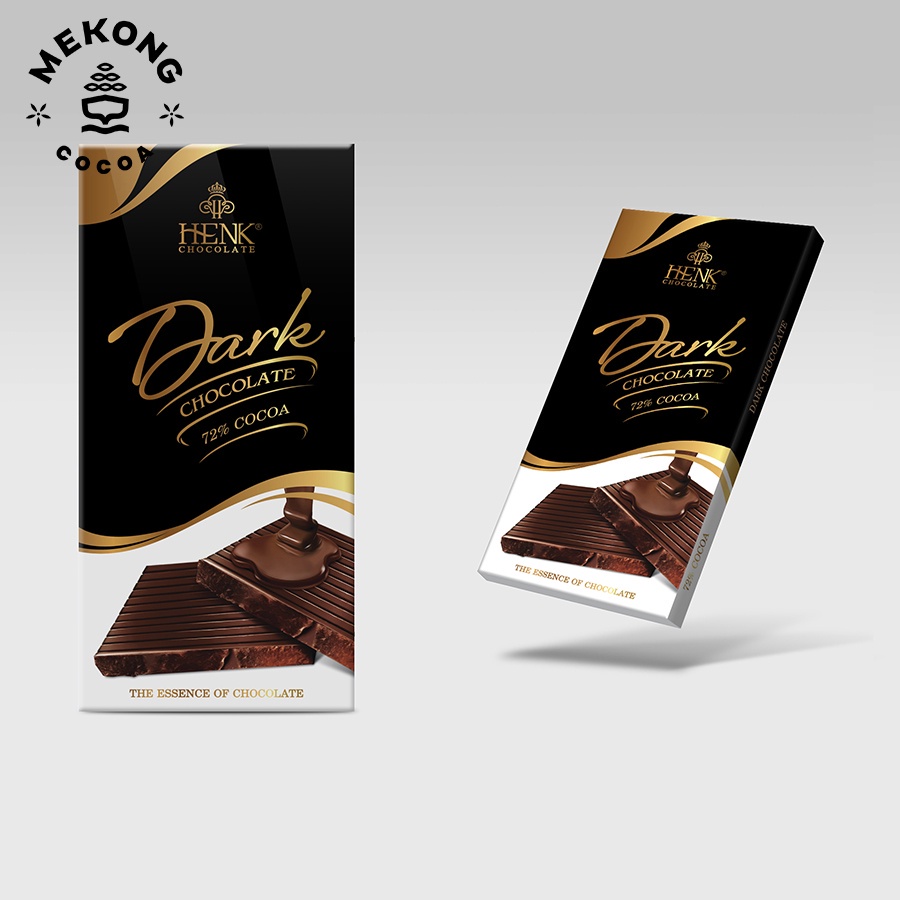 Combo 5 Socola Đen Nguyên Chất MARK&amp;MILK 72% Cocoa Có Vị Đắng Vừa Thanh 100g