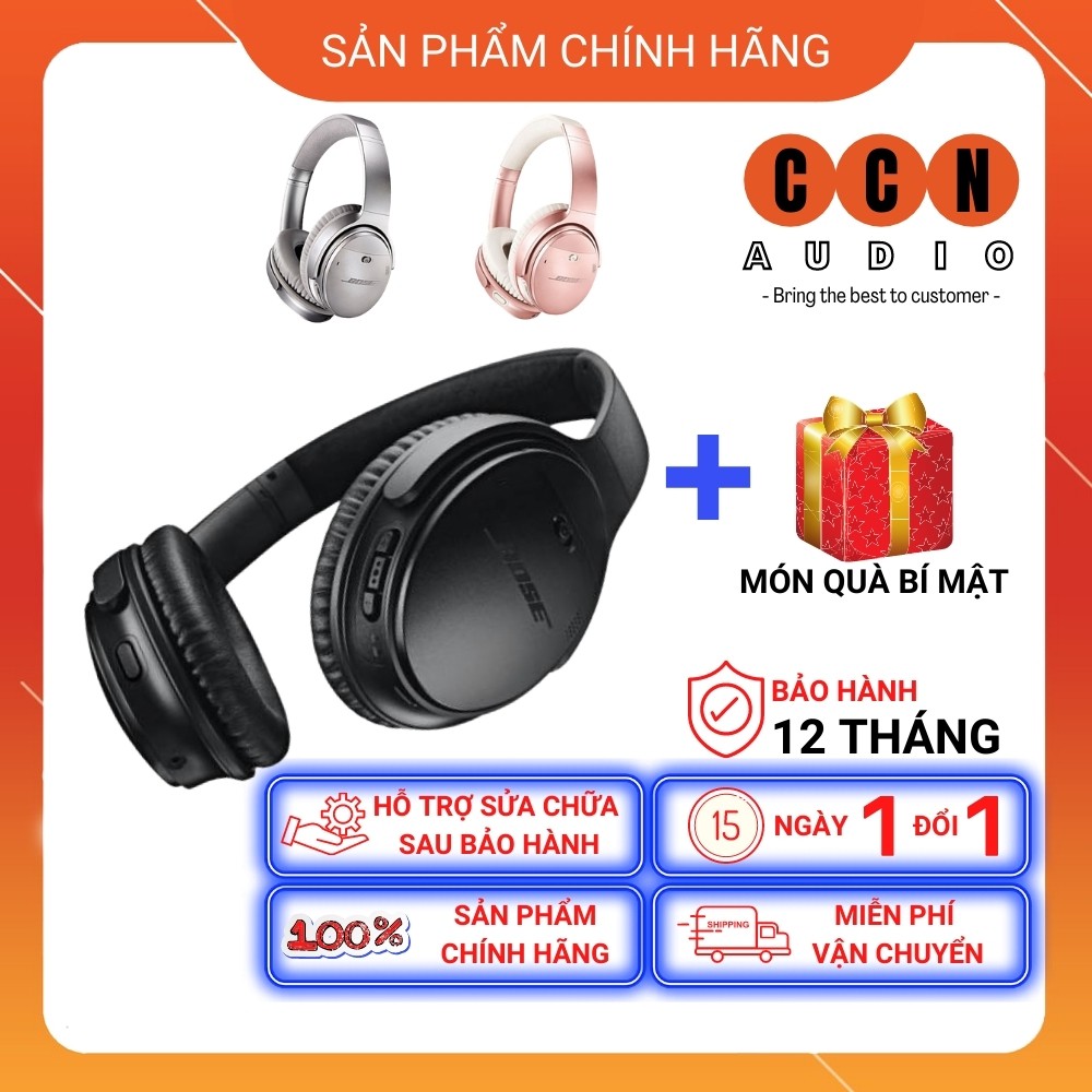 Tai nghe chụp tai không dây Bose Quietcomfort 35 Series II, tai nghe bluetooth chống ồn cực đỉnh