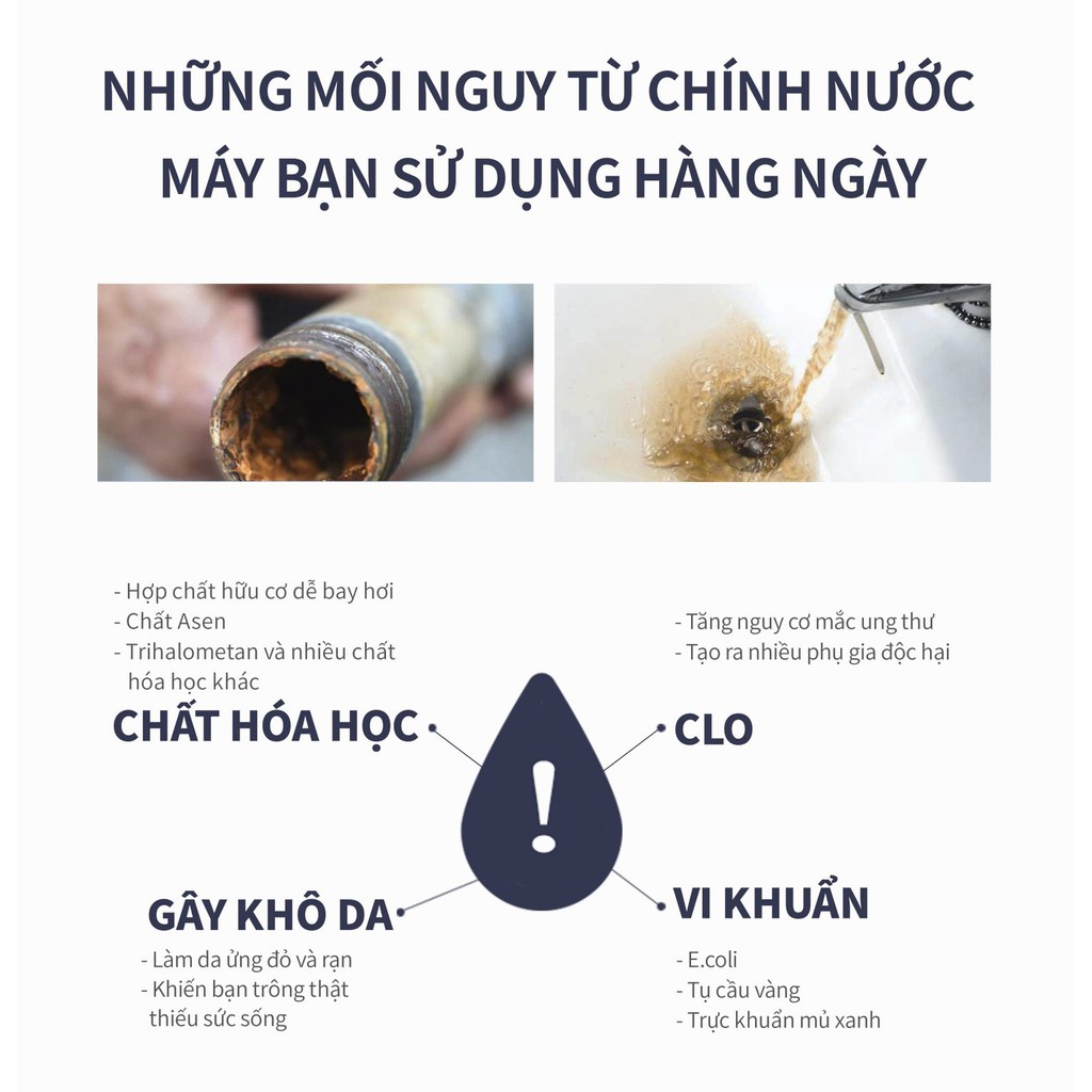 Bộ lọc nước vòi sen CUCKOO CWC-BB001C - Hàng chính hãng - Không có lõi lọc Clo và Vitamin C