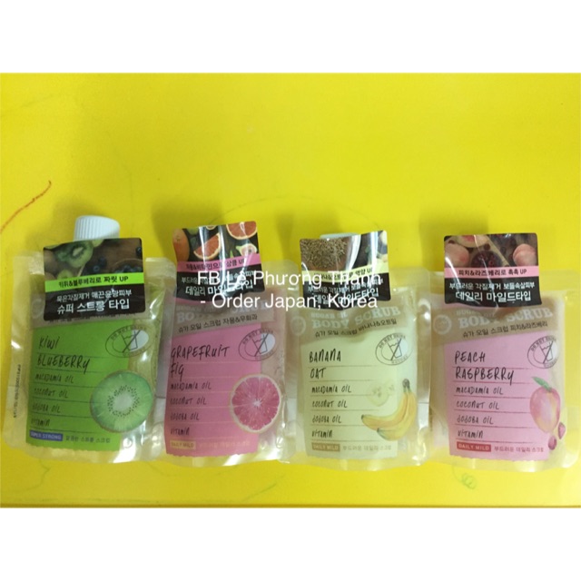 Tẩy da chết body Happy Bath Hàn