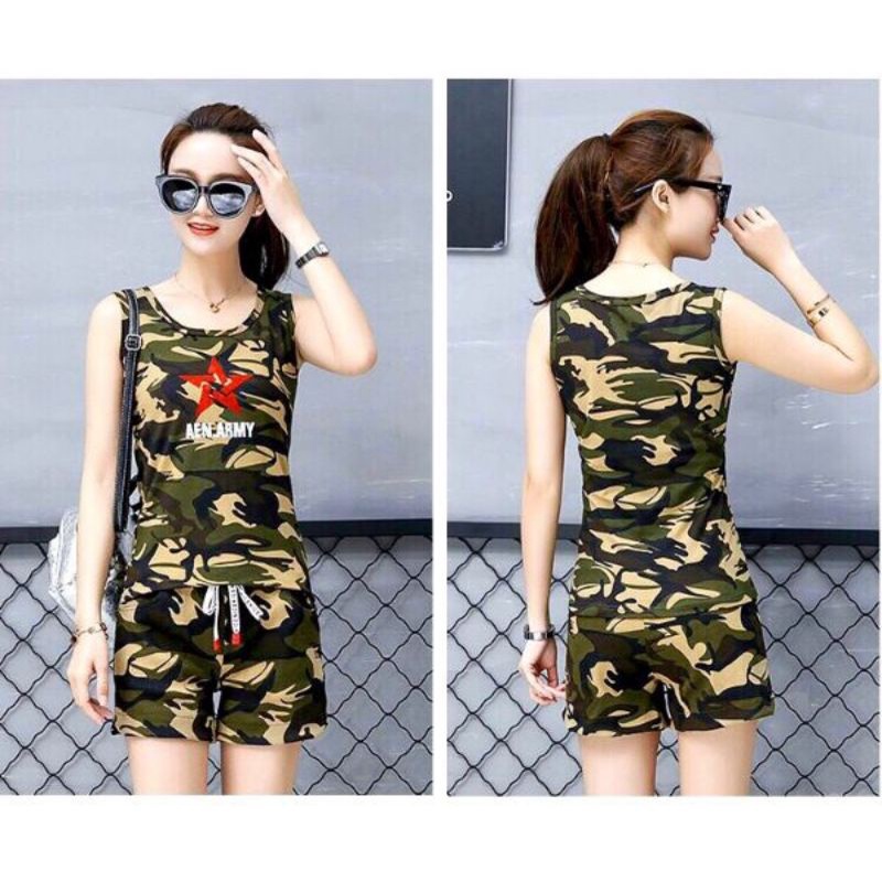Mua BỘ ĐỒ NỮ SORT RẰN RI ĐỒ DẠO PHỐ THỂ THAO DẠO PHỐ giá rẻ nhất | TecKi.Vn