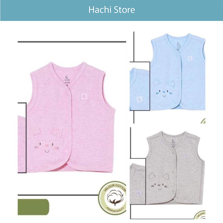 Áo gile cho bé nỉ thu đông mỏng nhẹ chính hãng Moon@ - size cho bé từ sơ sinh