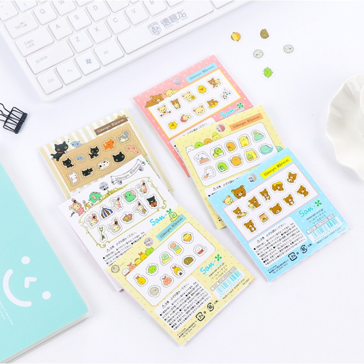Sticker Dán Trang Trí (80 Miếng Dán) Chọn Mẫu