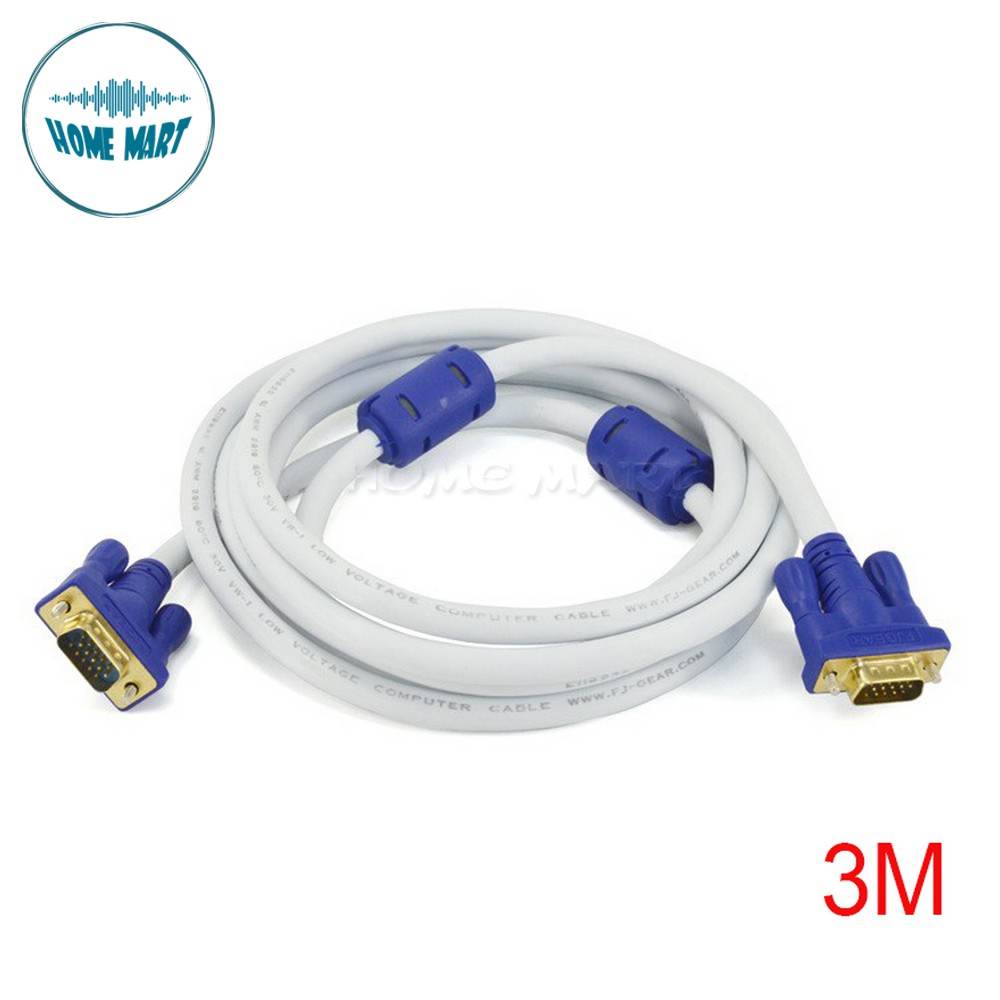 [ĐỦ SIZE] Dây VGA cao cấp 10 - 15 M 2 đầu chống nhiễu sóng