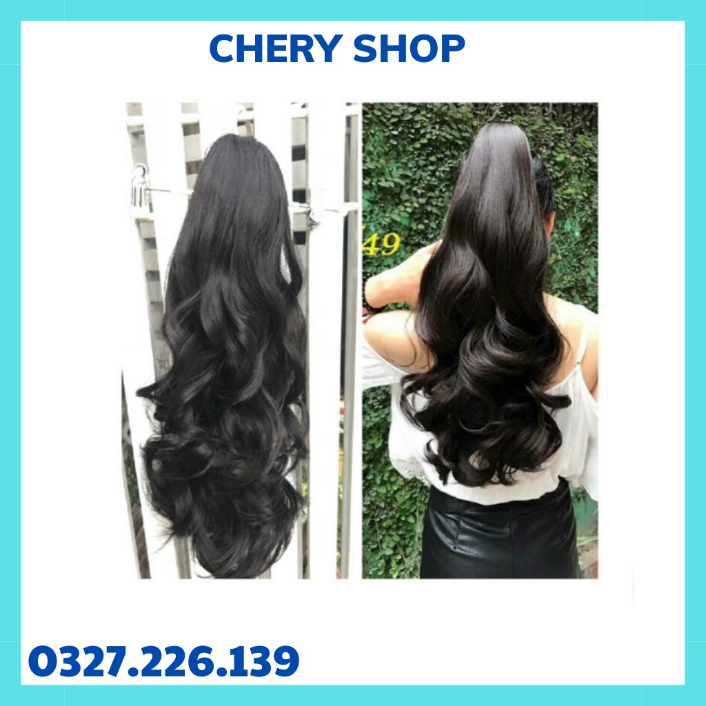 Tóc giả ngoặm xoăn đuôi dài ❤️❤️ FREESHIP ❤️❤️ ngoặm xoăn đuôi lọn dài n46