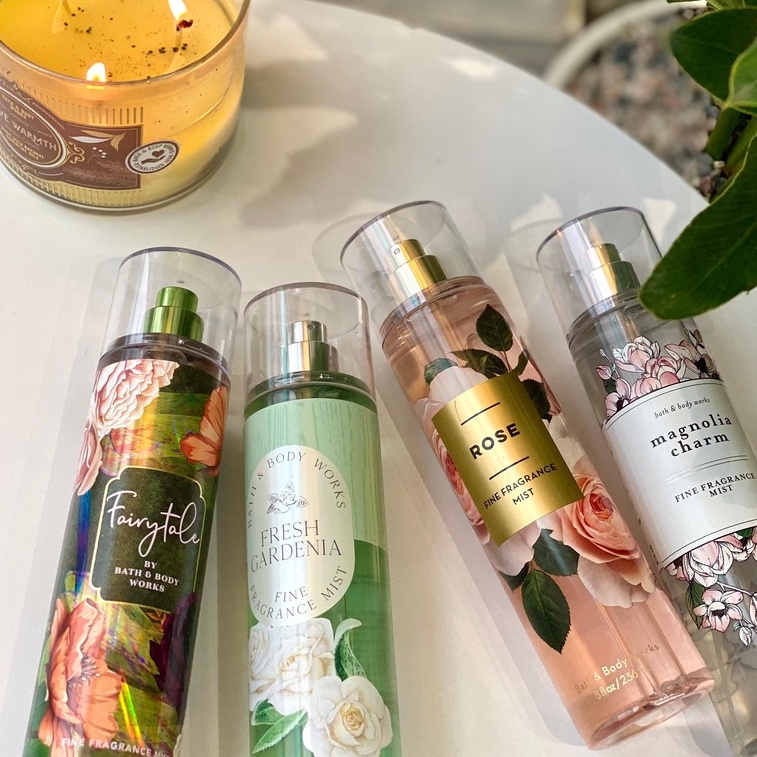 [Mùi hoa cỏ nhẹ nhàng] BODY MIST Xịt thơm Bath & Body Works Victoria’s Secret nữ tính, nhẹ