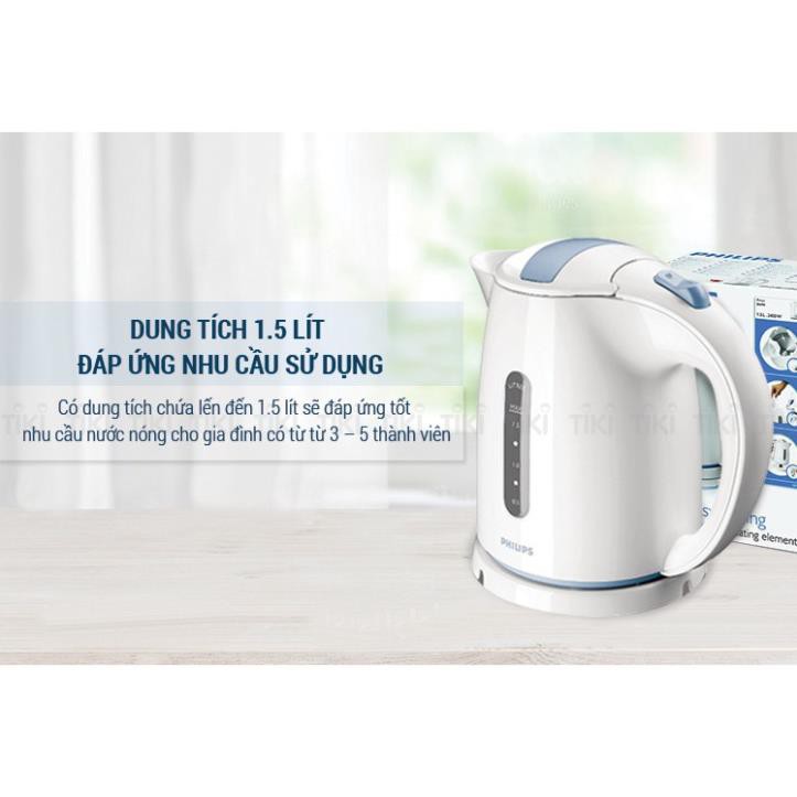 [Chính hãng - Bảo hành 2 năm] Bình Đun Siêu Tốc Philips HD4646 (1.5L)