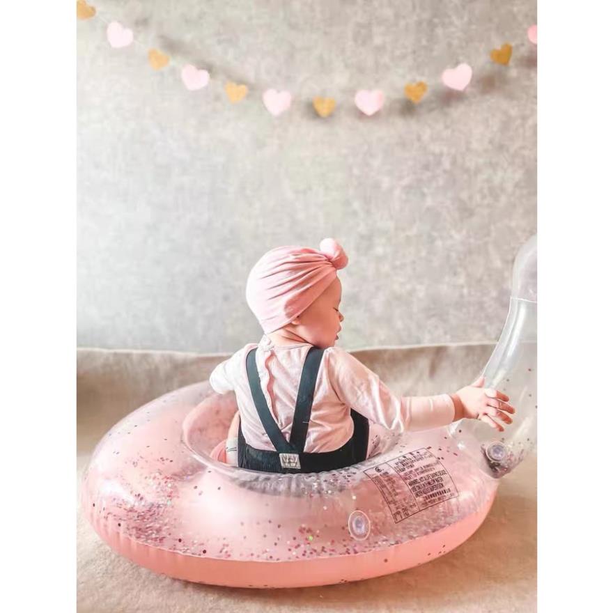 Phao bơi cho bé KOGANO phao bơi xỏ chân chống lật an toàn trẻ em đuôi cá họa tiết kim sa độc đáo SS-001427