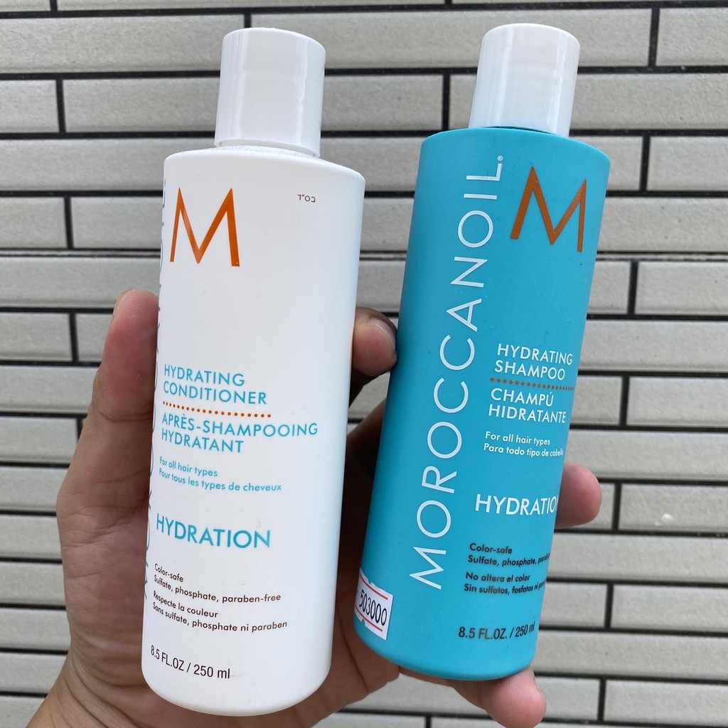 Chính hãng  Dầu gội xả dưỡng ẩm Moroccanoil Hydrating Hydration 250mlx2 ( New 2021 )