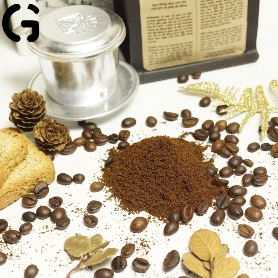 Cà phê sạch nguyên chất GUfoods - 100% Robusta Đăk Lăk rang mộc - GU mạnh đỉnh cao. Khơi mạch tỉnh thức