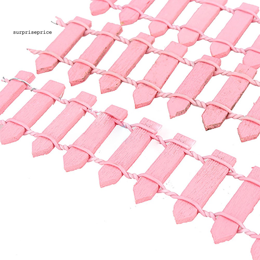 Bộ 5 mô hình hàng rào gỗ mini trang trí cảnh sân vườn