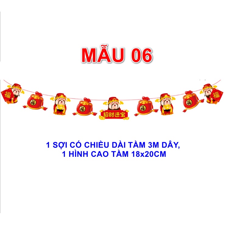 Cờ trang trí tết mẫu 06