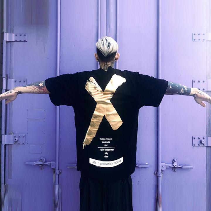 Áo thun oversize XBOMB vàng