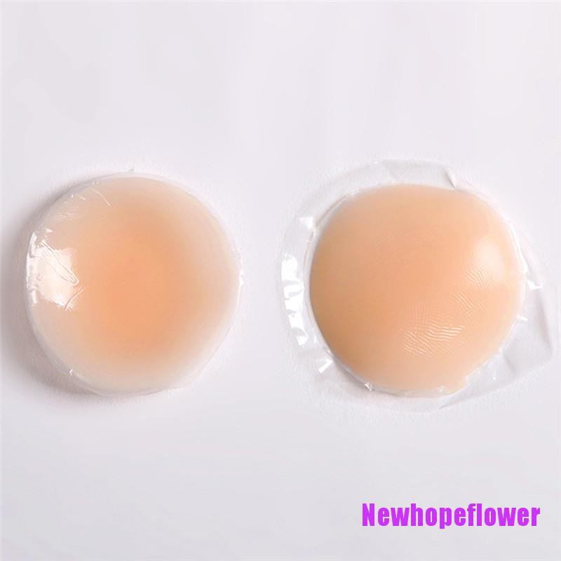 1 Cặp Miếng Dán Ngực Silicone Tự Dính Hình Trái Tim