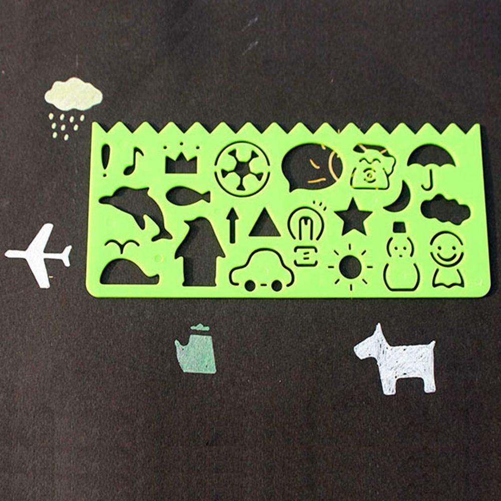 BEBETTERM Set 4 Thước Hình Học Vẽ Hình Động Vật Mới Cho Bé