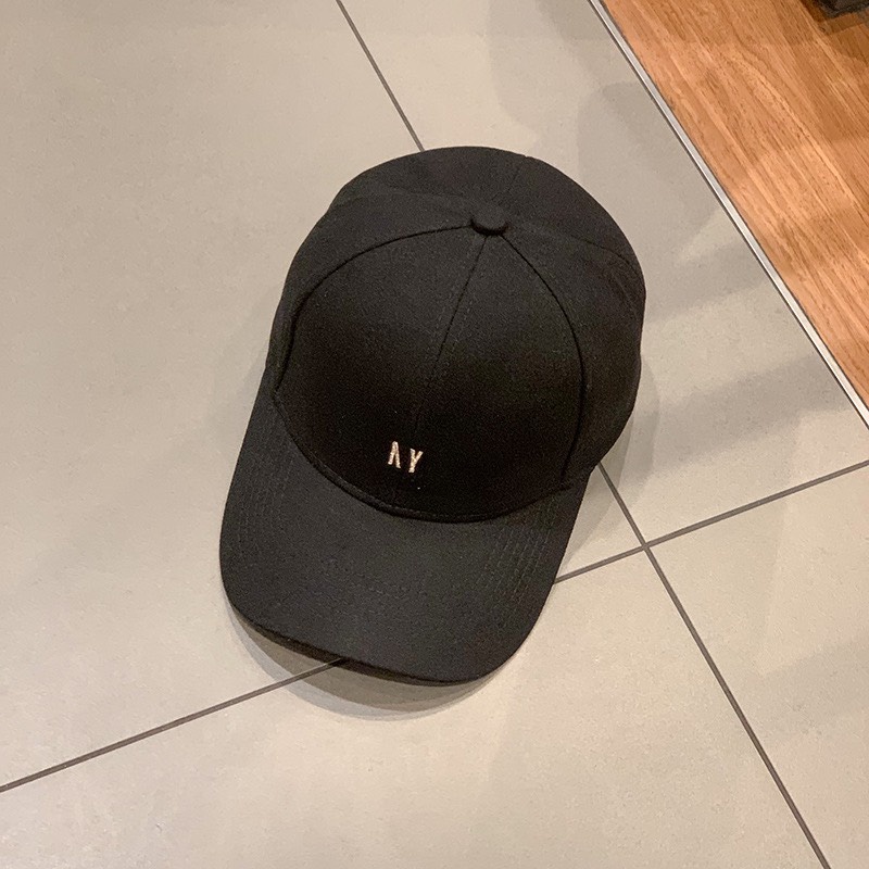 Mũ Lưỡi Trai Nón Kết Nhung Cao Cấp Thêu Ay 452 Phong Cách Ulzzang Form Unisex Nam Nữ - Hazo