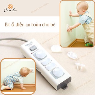 Nút bịt ổ cắm điện, khóa ổ điện an toàn cho bé