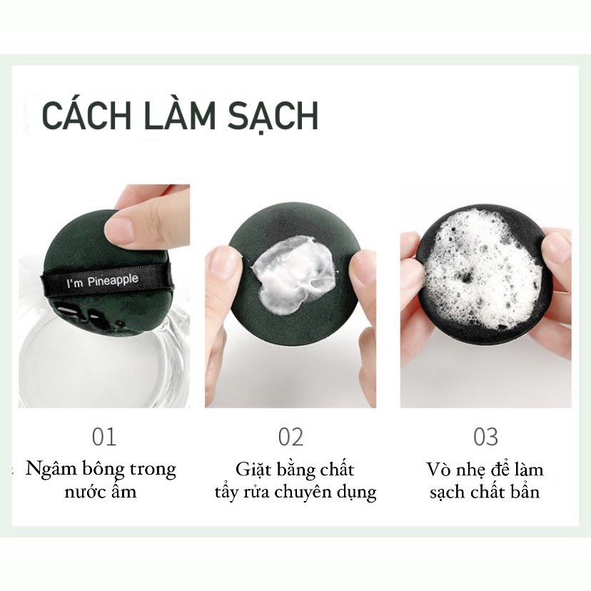 Bông Phấn Trang Điểm Tán Kem Nền, Phấn Phủ, Bông Phấn Mềm Mại, Thích Hợp Cho Người Mới Học Makeup, Dễ Dàng Vệ Sinh