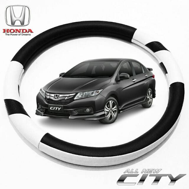 Vỏ Bọc Vô Lăng Xe Hơi Honda City Màu Trắng Chất Lượng Cao