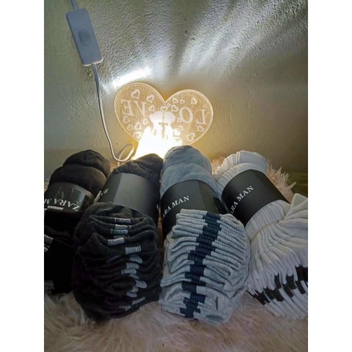 Bộ 10 đôi tất zaza men cổ ngắn 2021