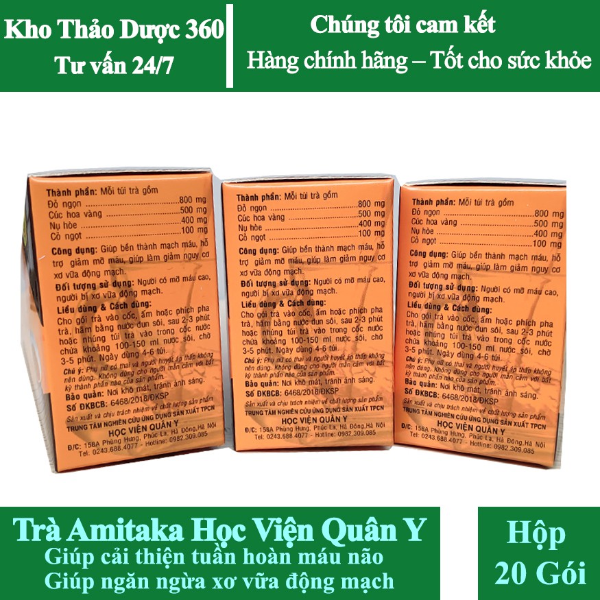 Trà AmiTaka HVQY ( Trà Tanaka ) - Chính Hãng Học viện Quân Y