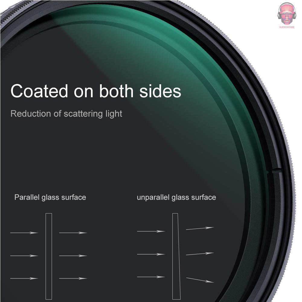 Ống kính máy ảnh 67mm siêu mỏng điều chỉnh được ND2-ND32