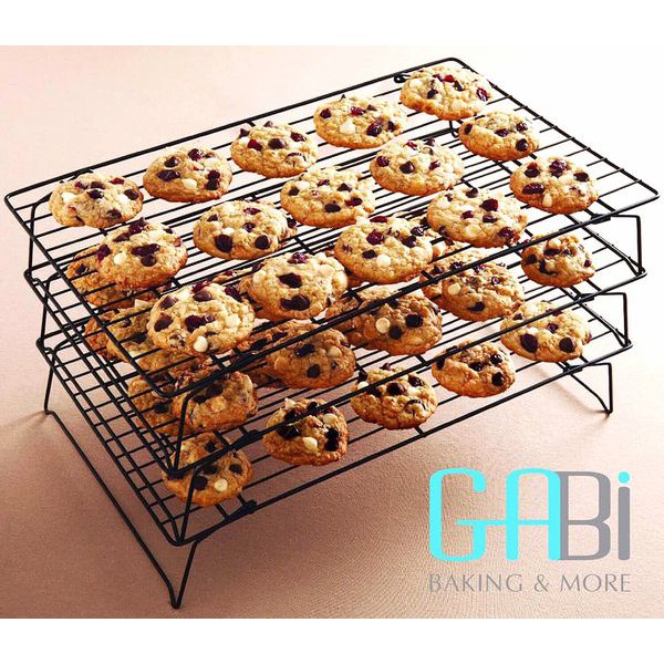 Rack hong bánh chống dính 3 tầng