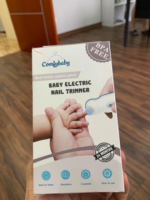 ?[CHÍNH HÃNG] MÁY DŨA MÓNG TAY TỰ ĐỘNG COMFYBABY CHO BÉ