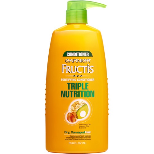 Kem xả dành cho tóc khô hư tổn Garnier Fructis Triple Nutrition Conditioner 750ml/1000ml (Mỹ)